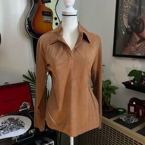 Women's Tan Long Sleeve Top